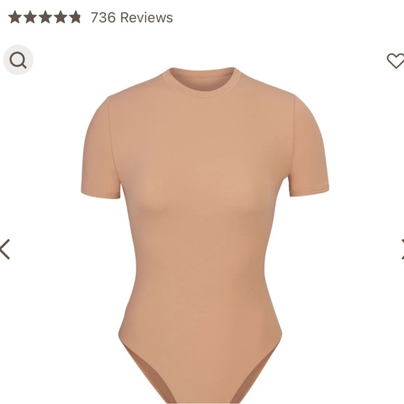 SKIMS like new brown t shirt body suit!! - Picture 1 of 3